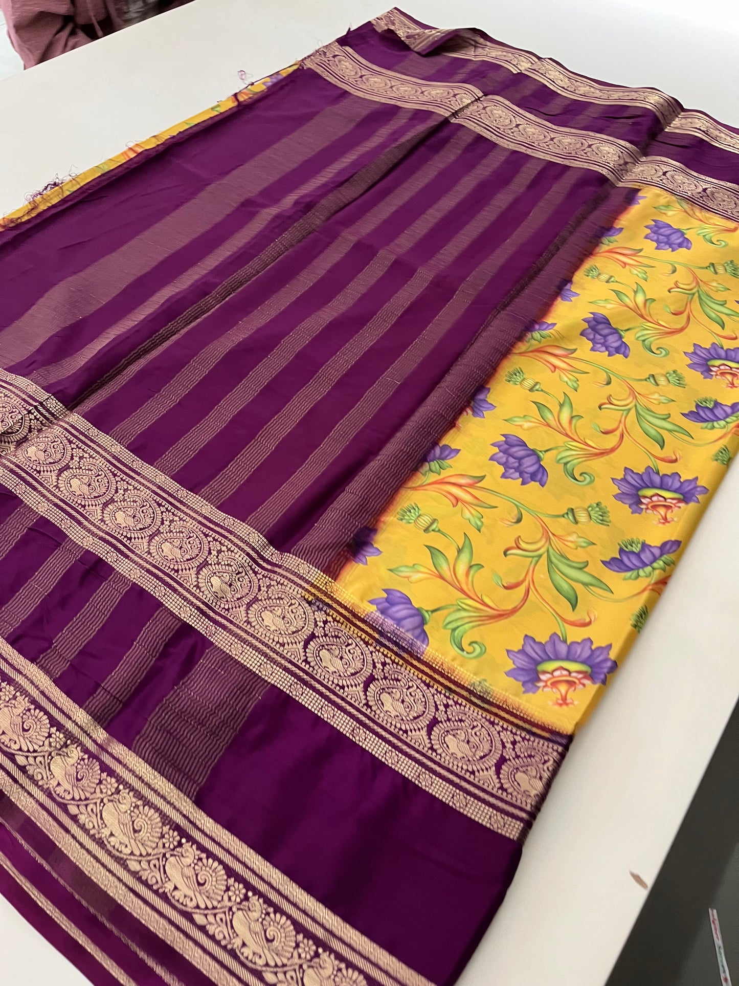 Ju10 Printed Semi Mysore Silk