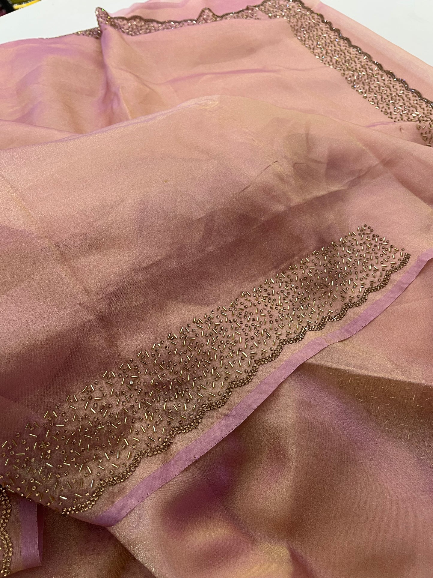 Tissue Organza Stone work border
