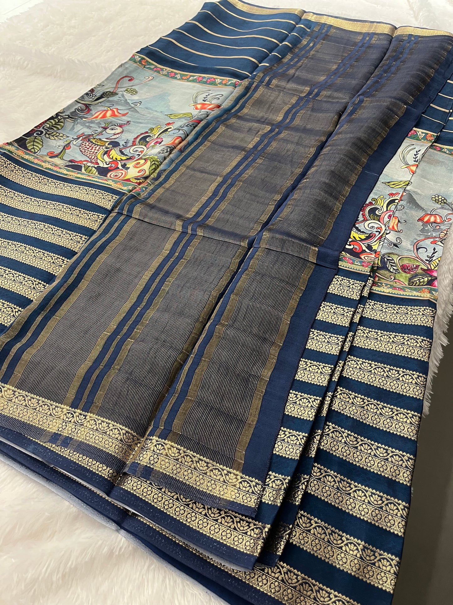 M6-Kalamkari Crape Fancy