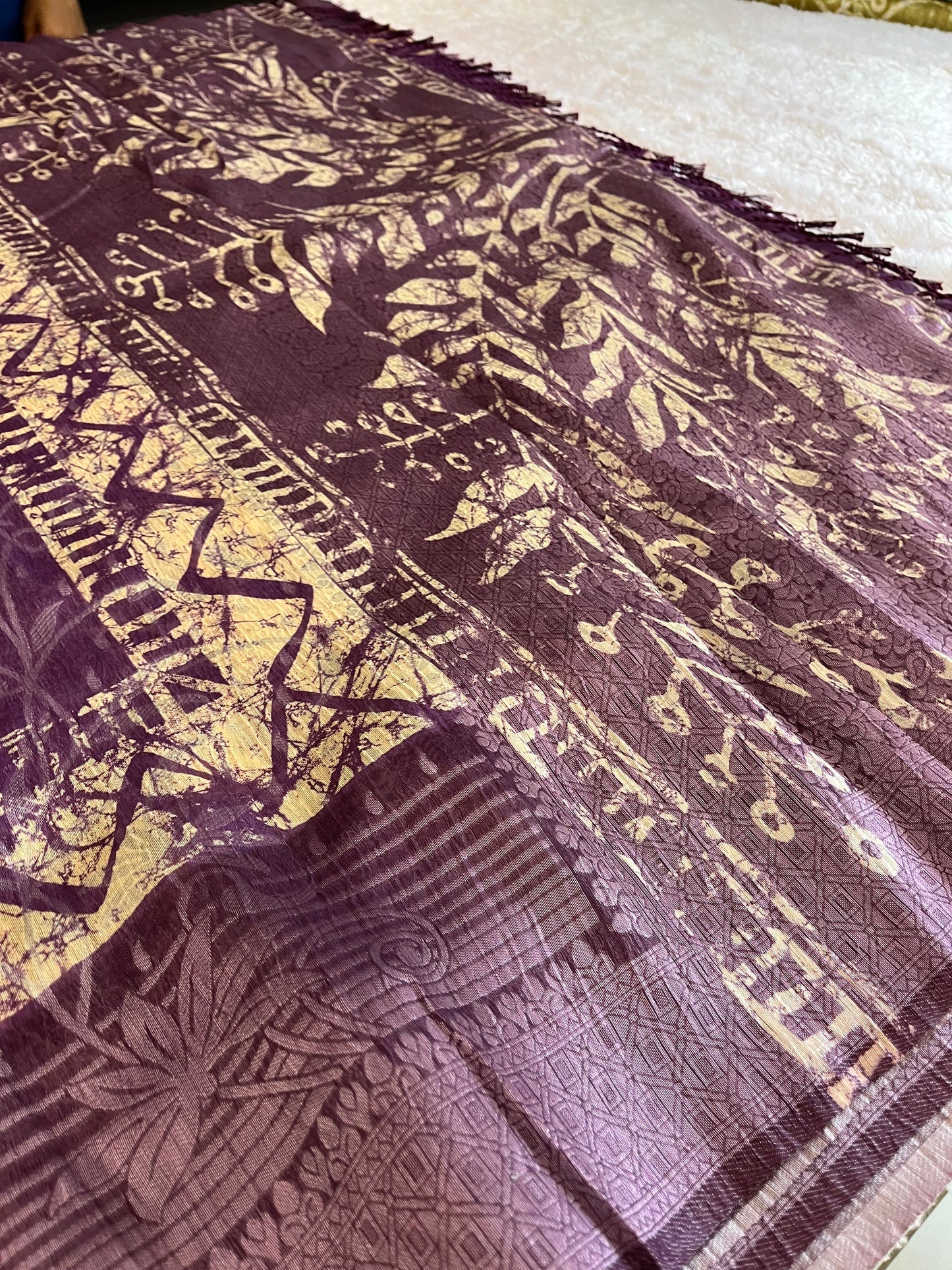 Printed Tussar Fancy