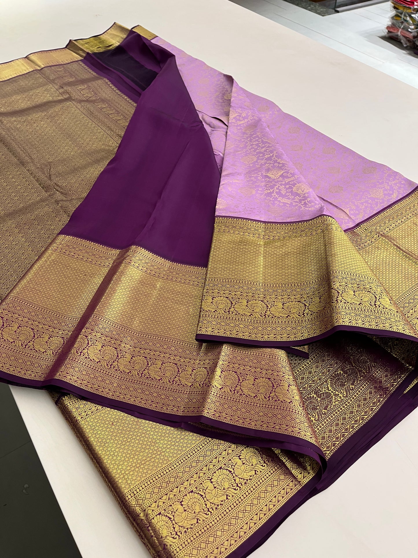 Pure Brocade Kanchi silk