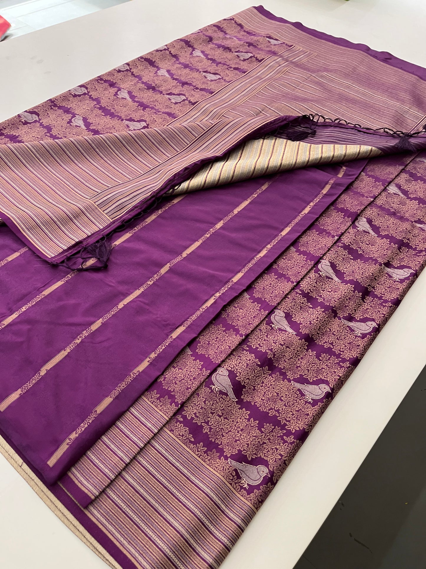 Banarasi crepe Brocade Saree