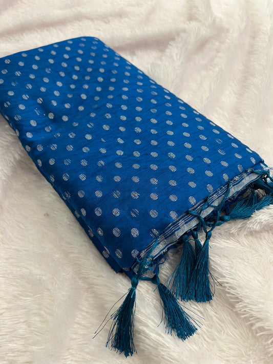 Tussar silver Butties