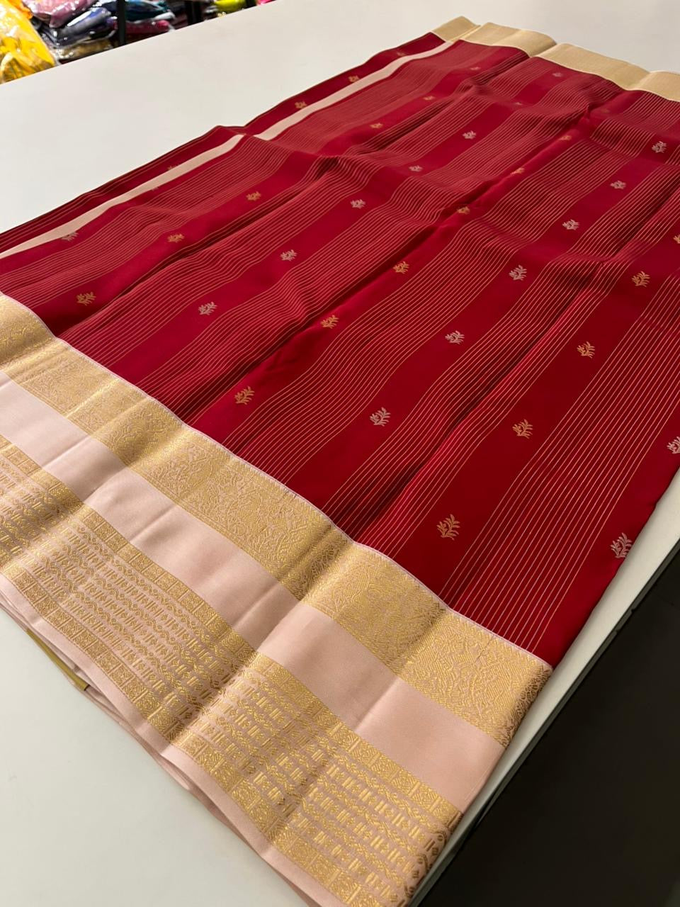 Dark Pink x Light Pink Kanchi Pattu Saree