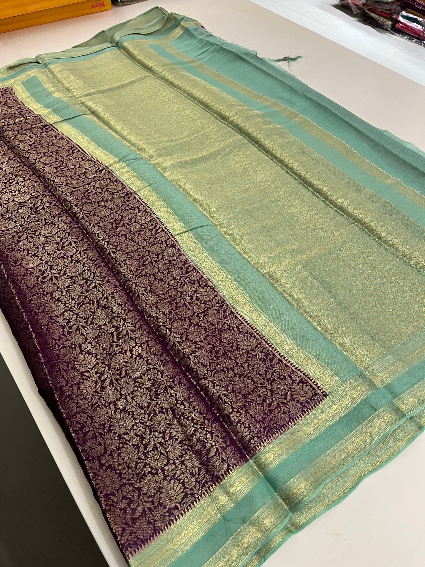 Brocade Banarasi soft silk