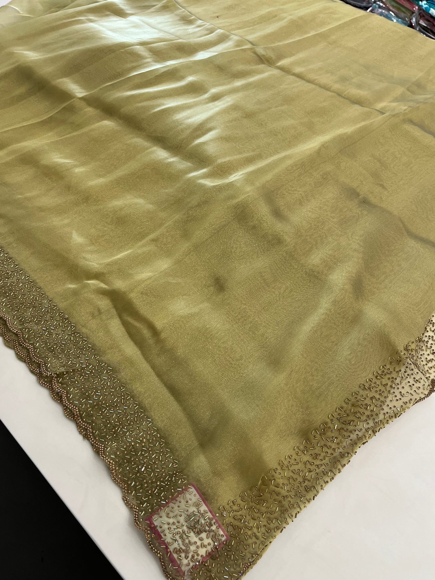 Tissue Organza Stone work border