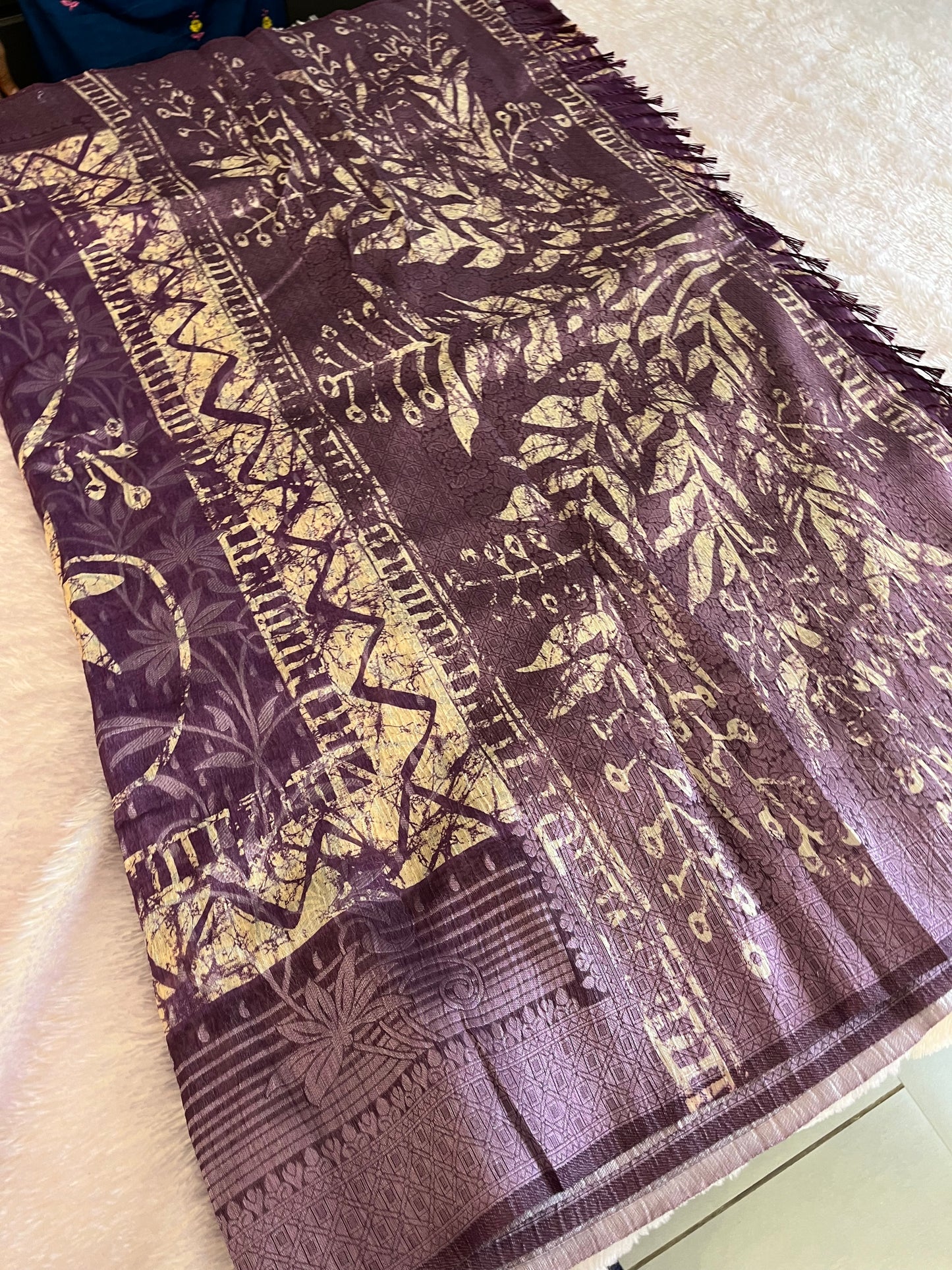 Printed Tussar Fancy