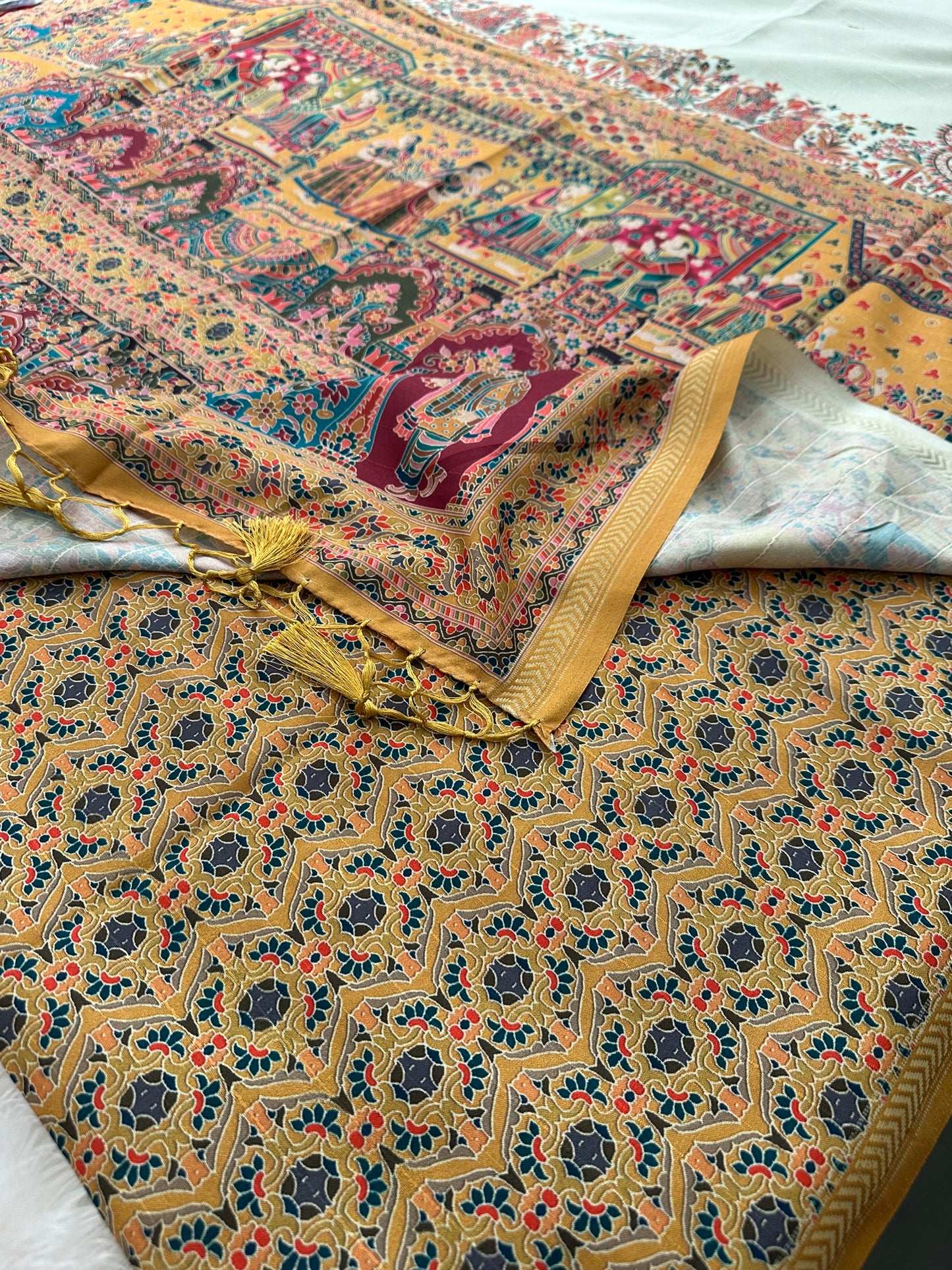Kalamkari Tussar Fancy-M10