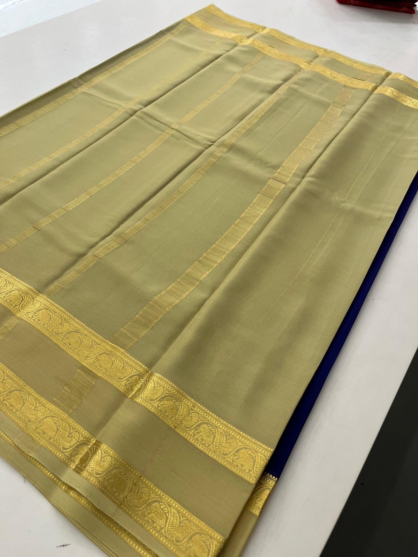 70GSM Pure Mysore Crepe Silk Saree