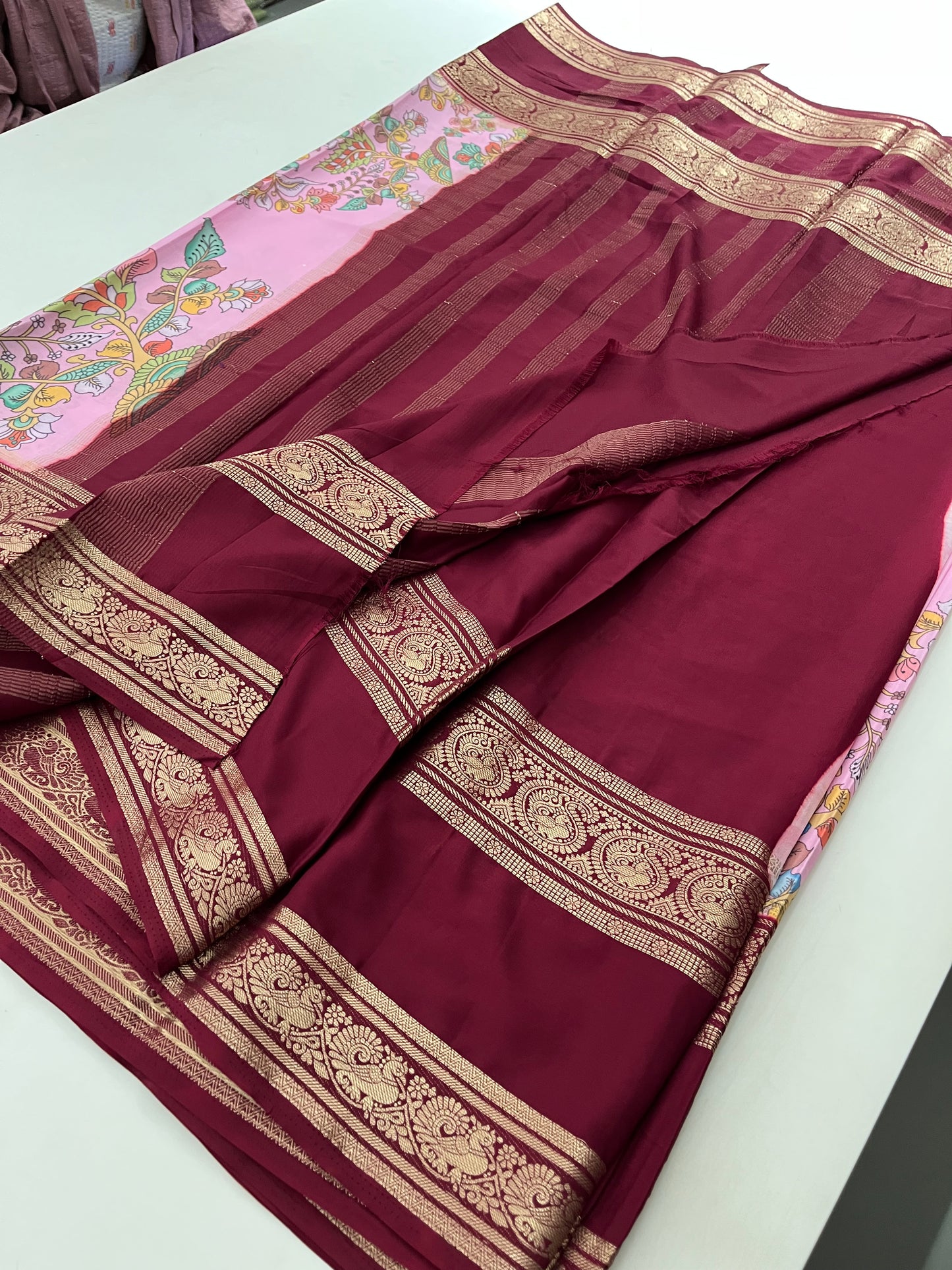 Ju10 Printed Semi Mysore Silk