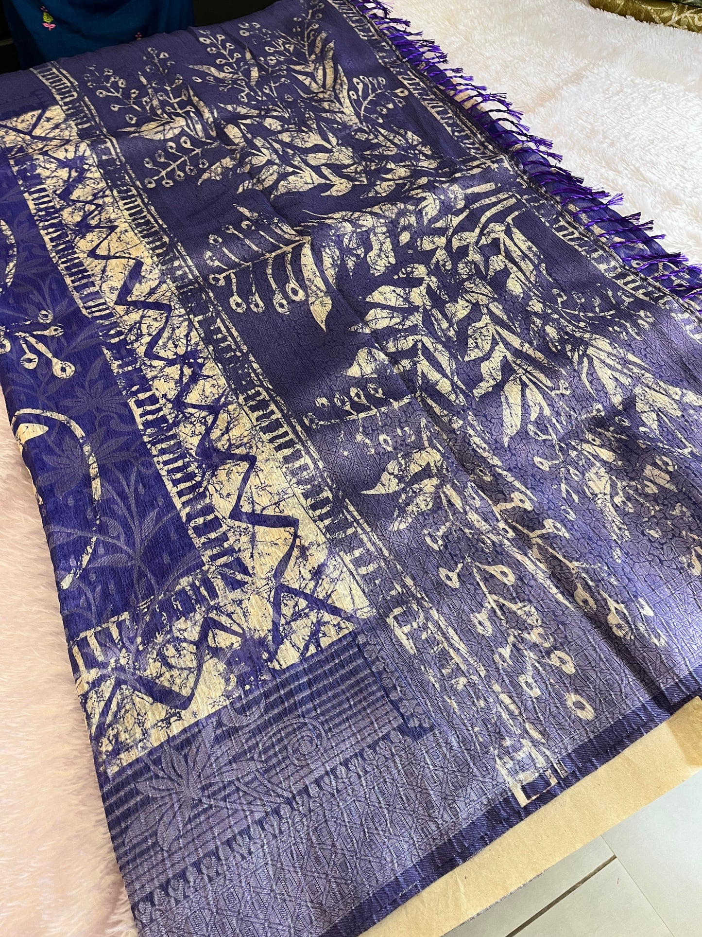 Printed Tussar Fancy