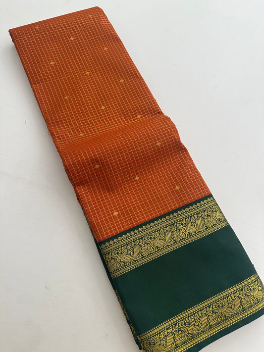 Semi Kanchi/Vegan Silk Saree-11