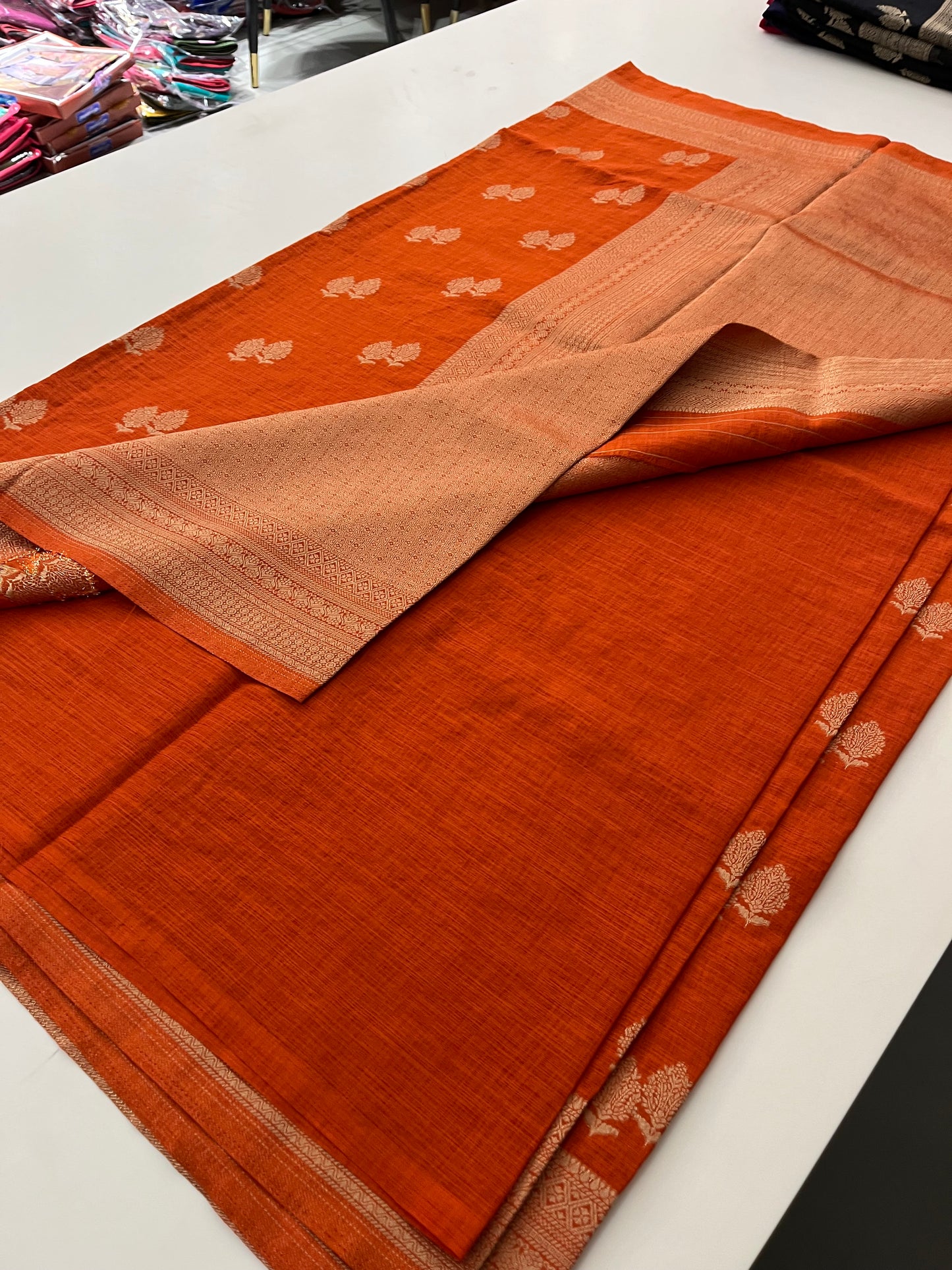 Linen Fancy Saree