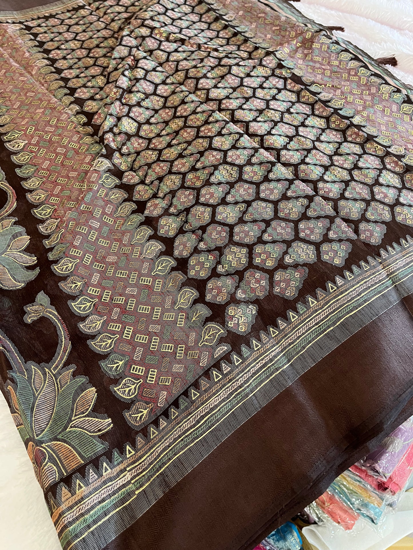 Linen chiffon