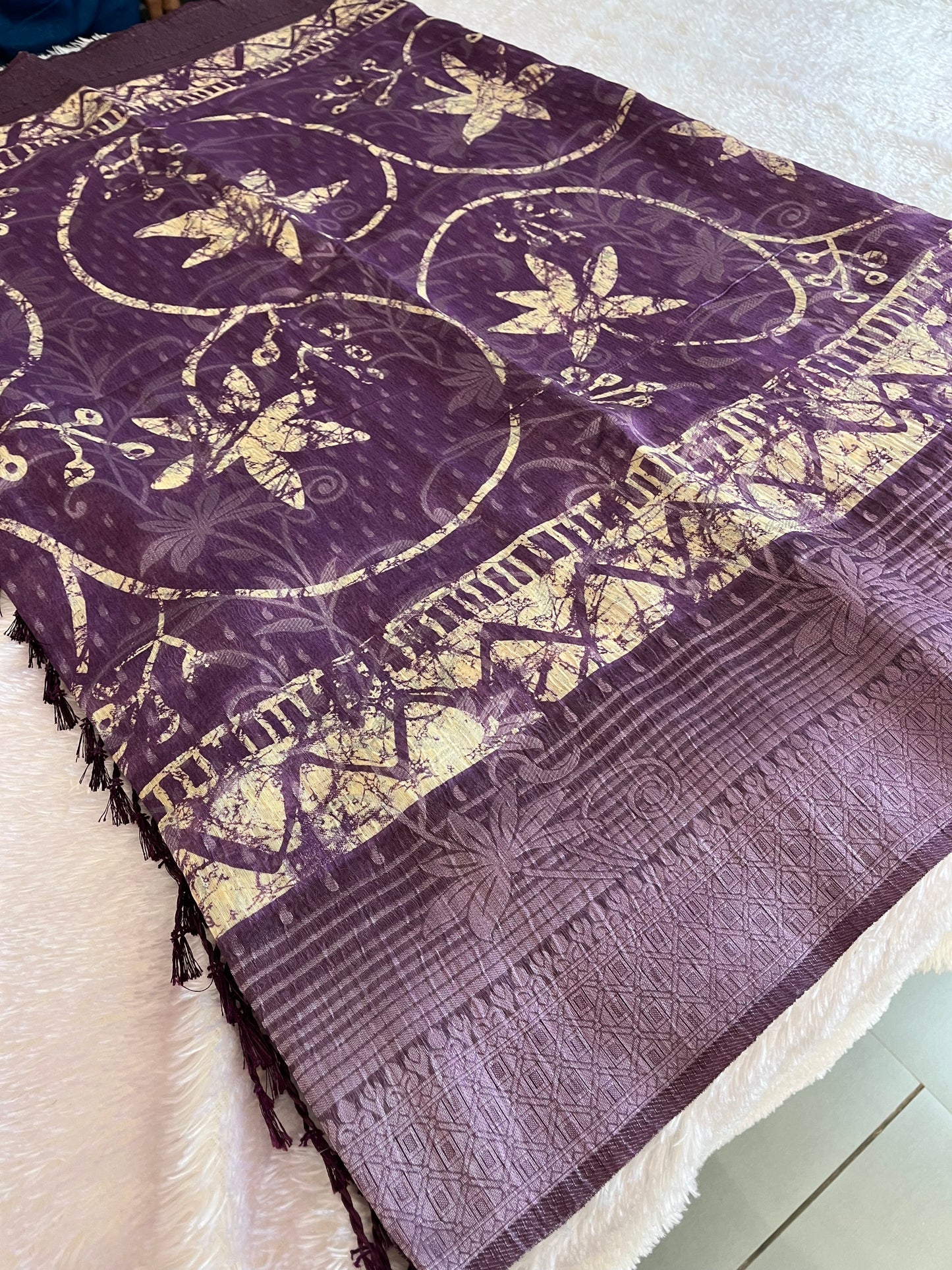 Printed Tussar Fancy
