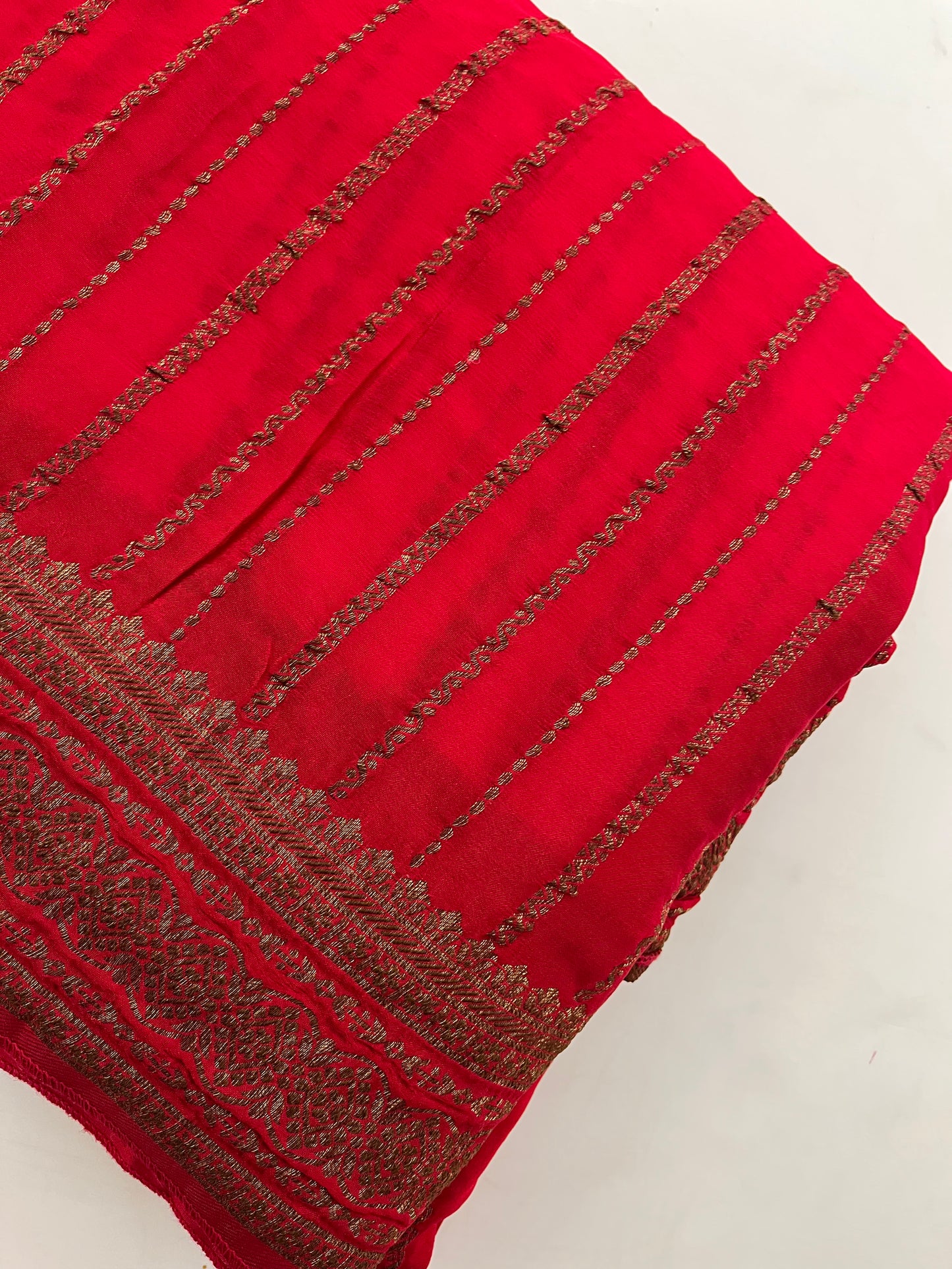 Satin Crepe Designer Saree