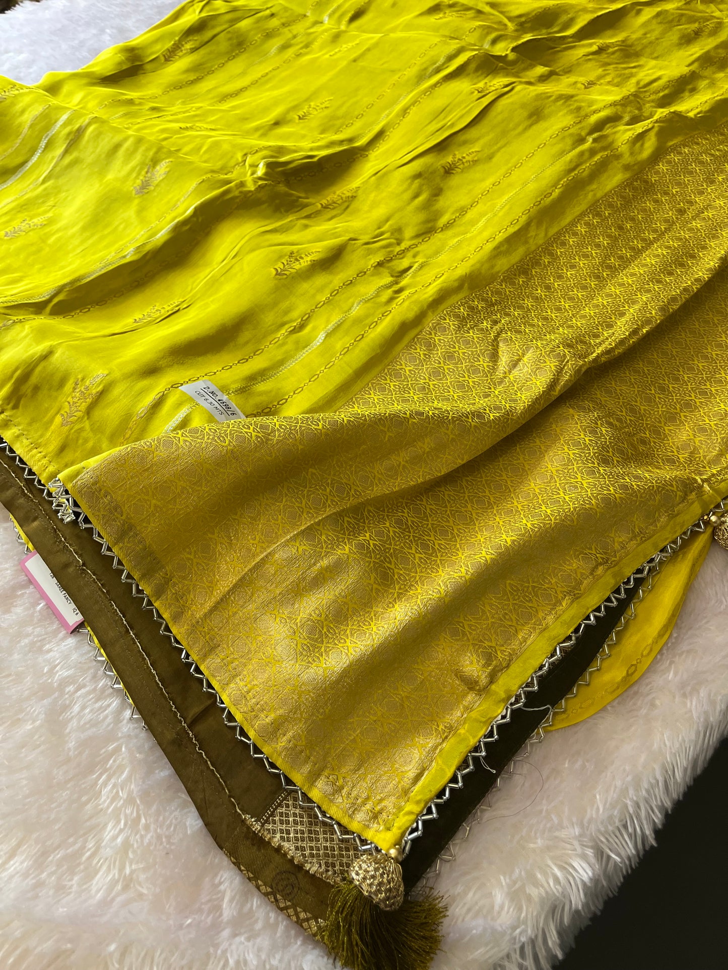 Designer Chinnon Silk CutDana Border