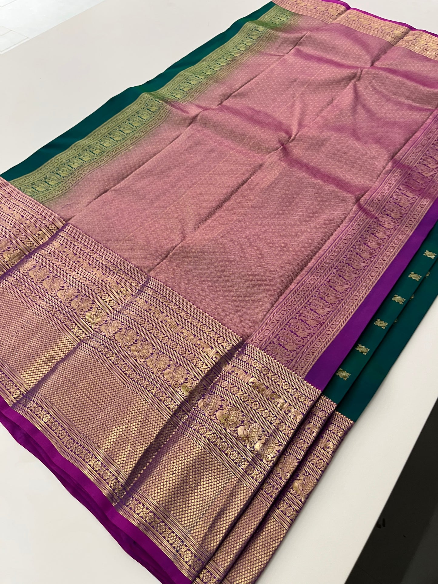 Pure Kanchipuram silk saree with silk mark certified