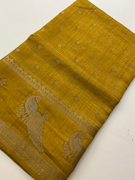 Tussar Chiffon Saree