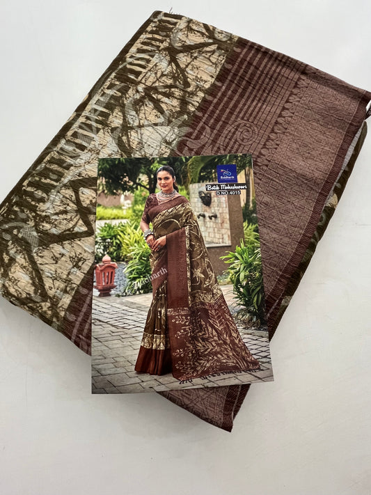 Printed Tussar Fancy