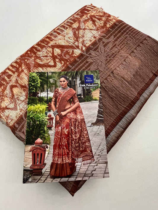 Printed Tussar Fancy