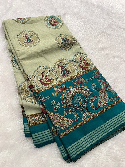 Crape chiffon printed