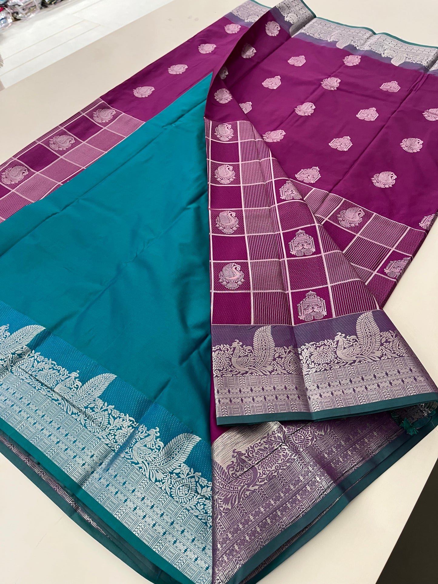 Semi Kanchi Silk Saree