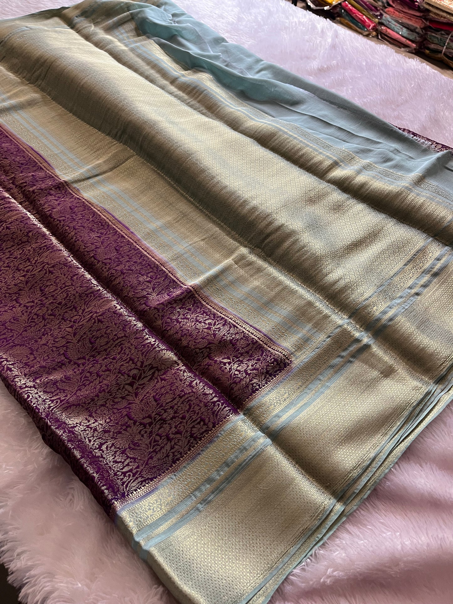Banarasi Brocade soft silk
