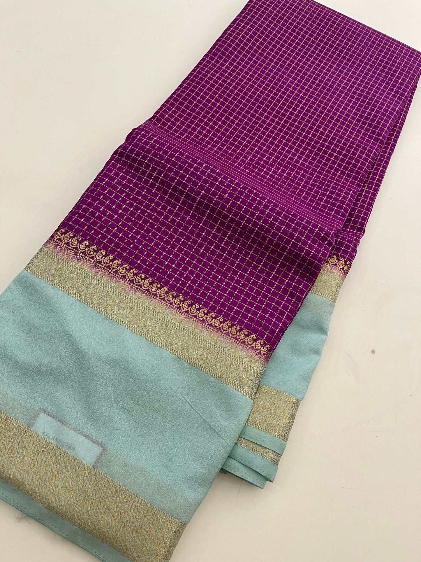 Crepe Small Checks Bentex Border