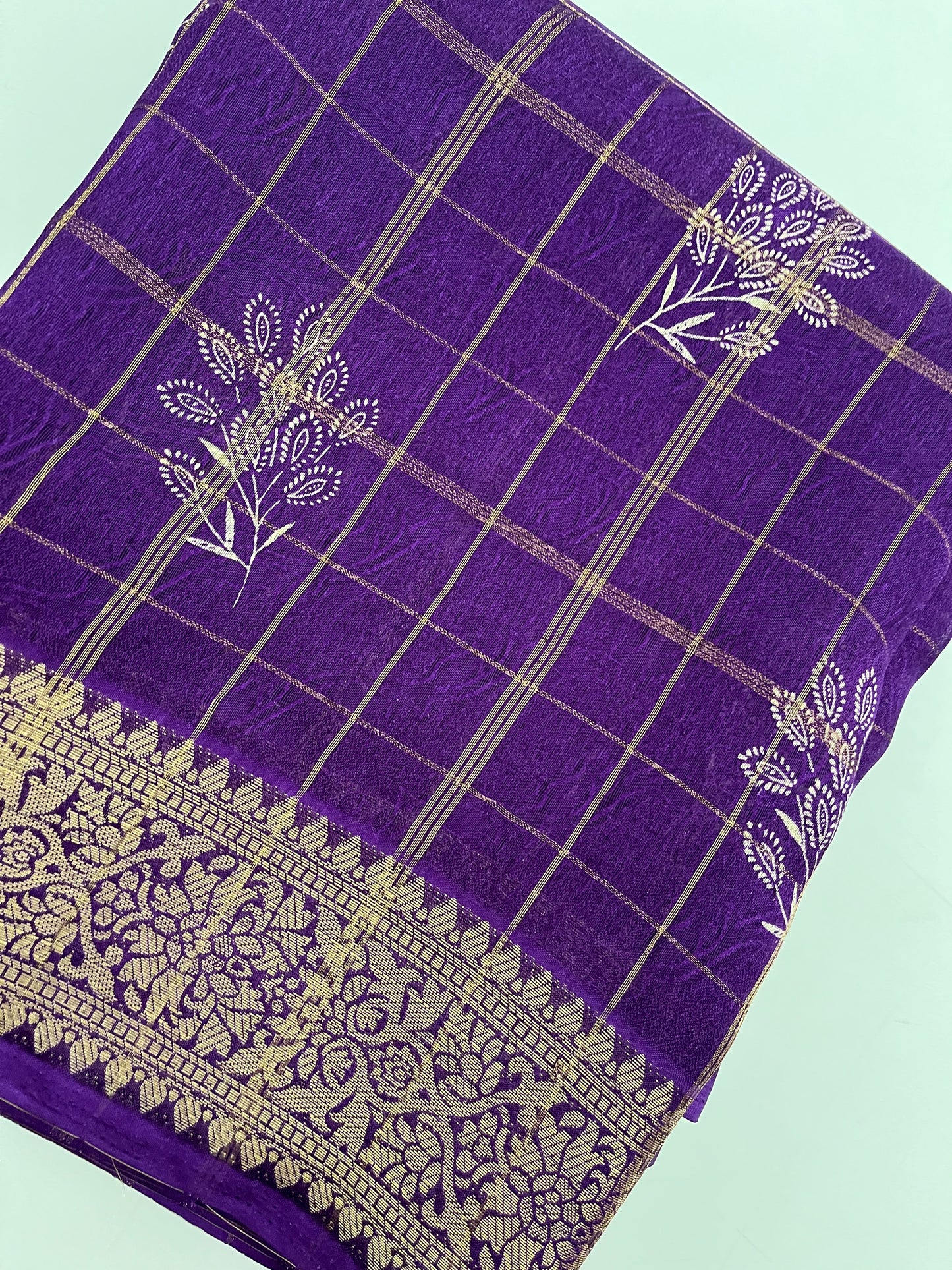 Ju4 Tussar Chiffon
