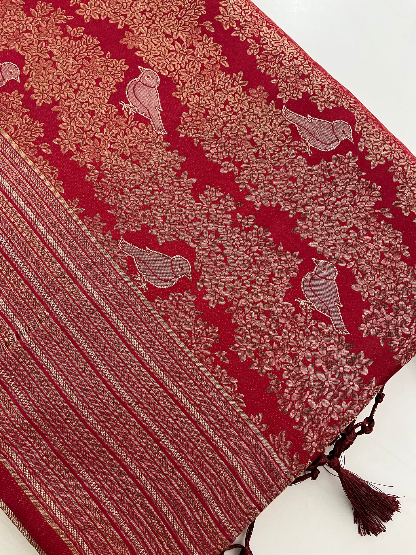 Banarasi crepe Brocade Saree