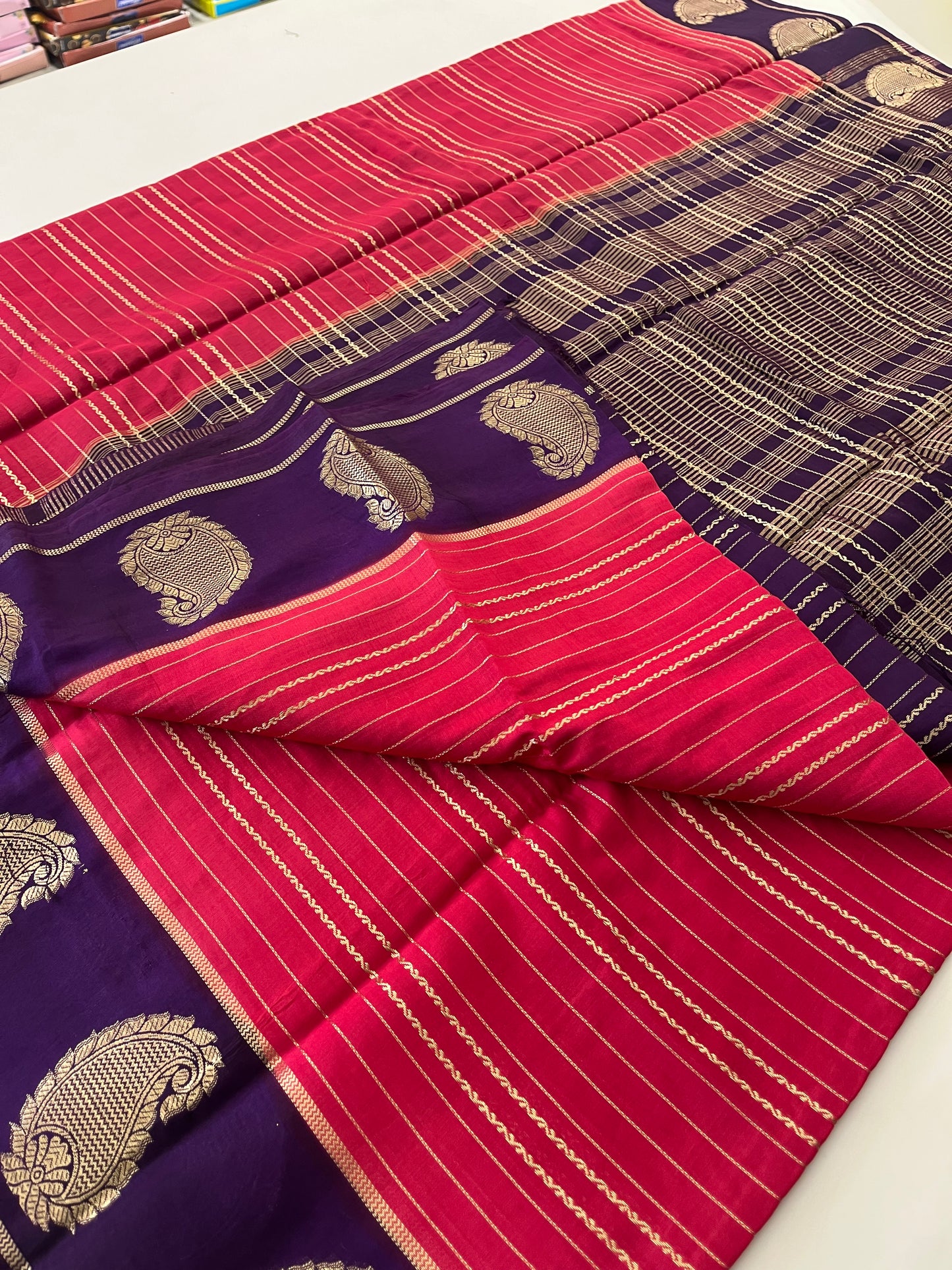 Semi Mysore silk new design