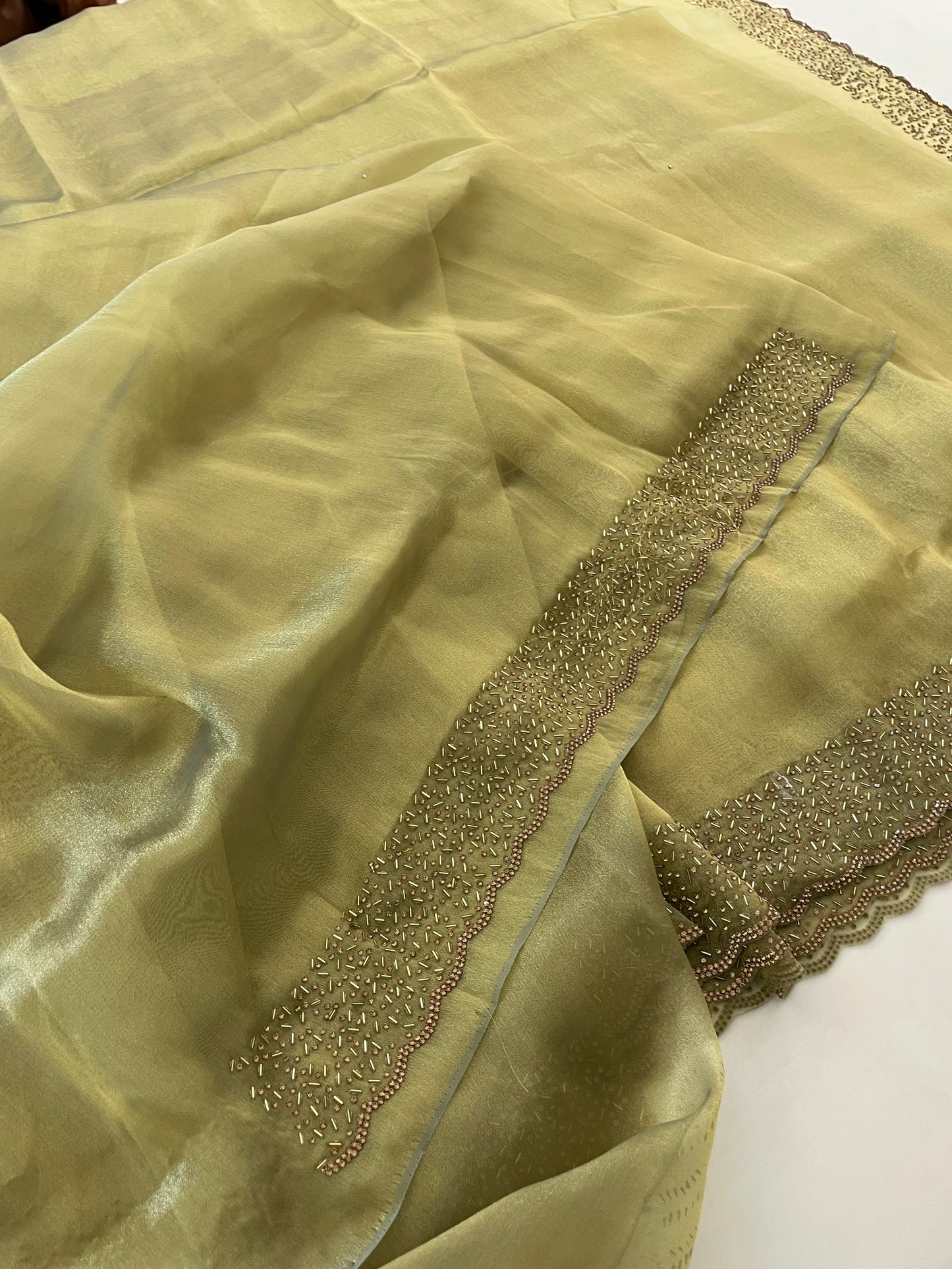 Tissue Organza Stone work border