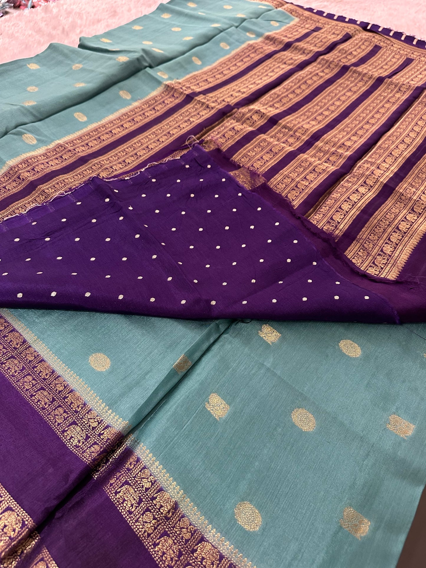 Tussar Viscose Fancy Saree-M19