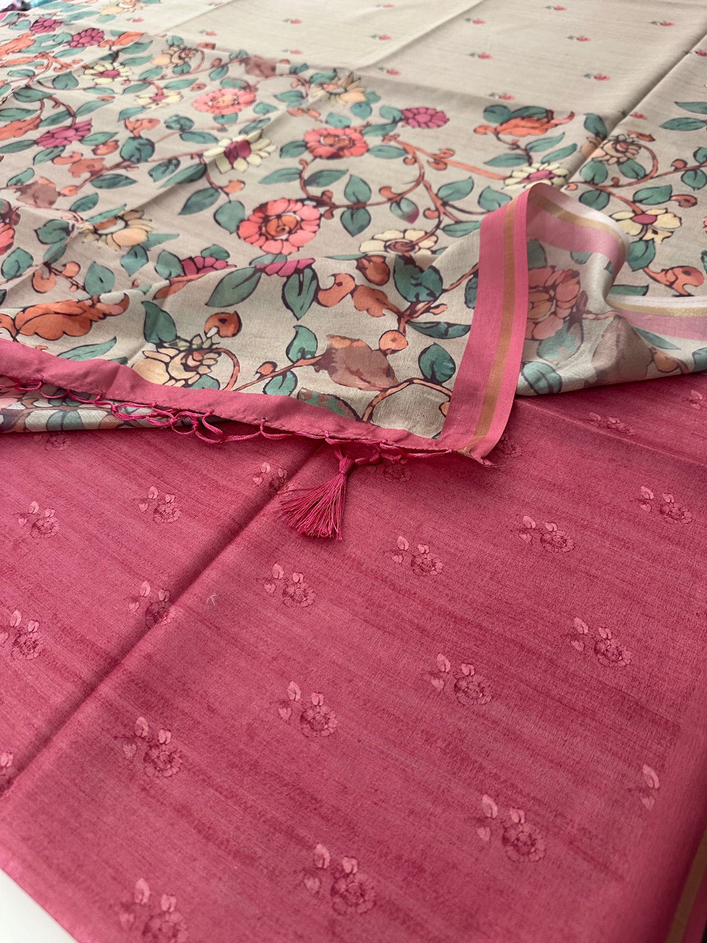 Printed Tussar Fancy-J12