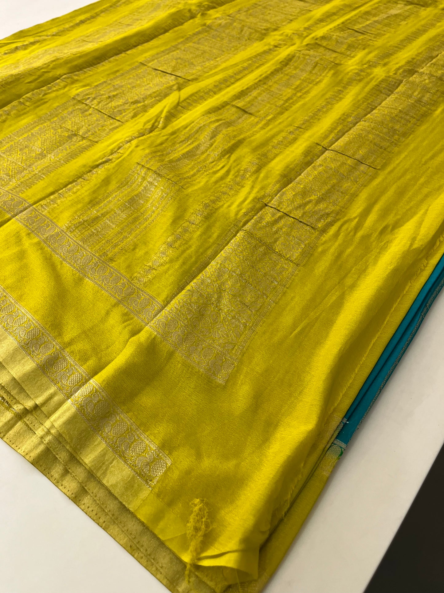 Designer crape Chinnon saree