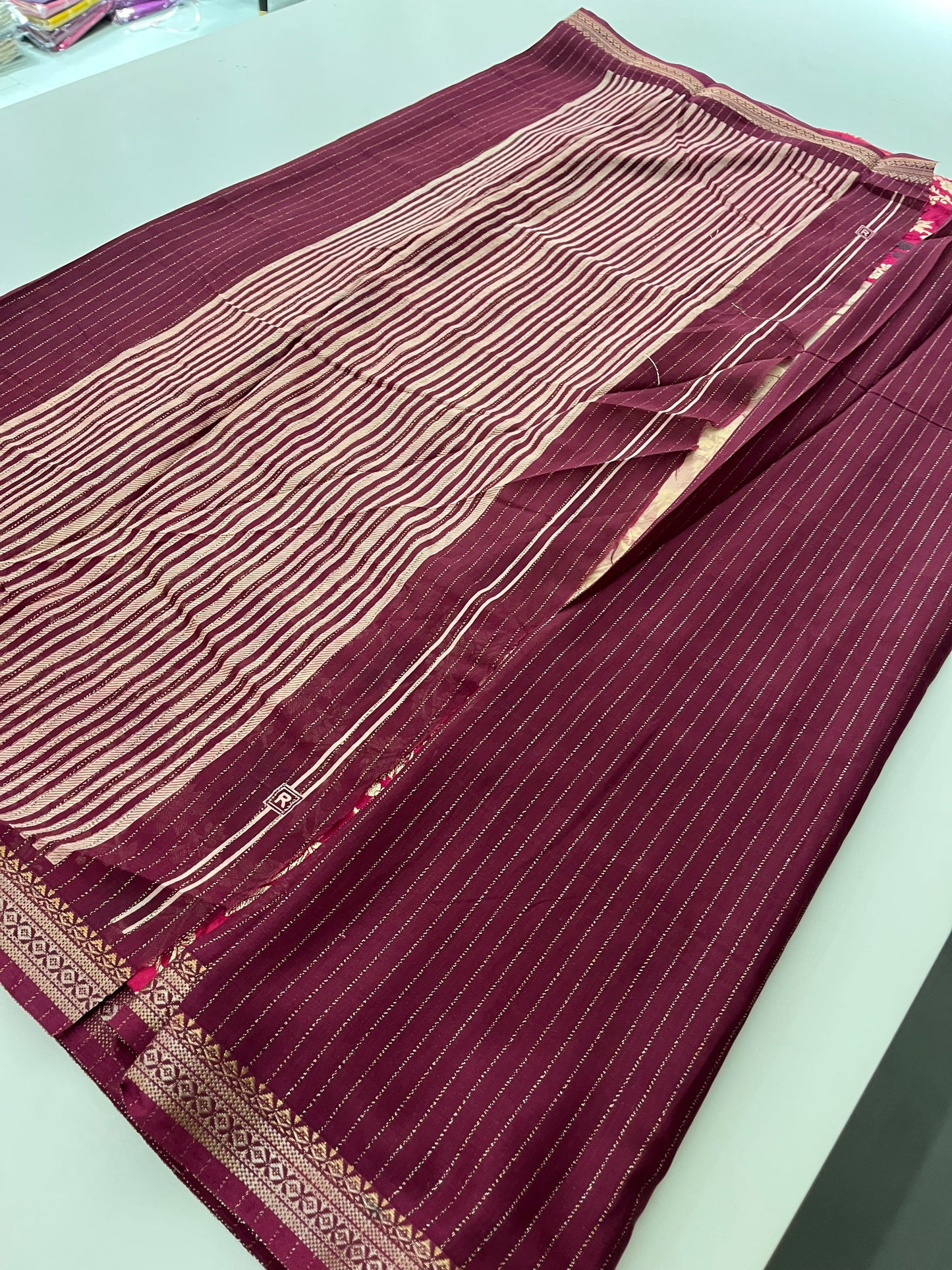 Tussar Zari Lines