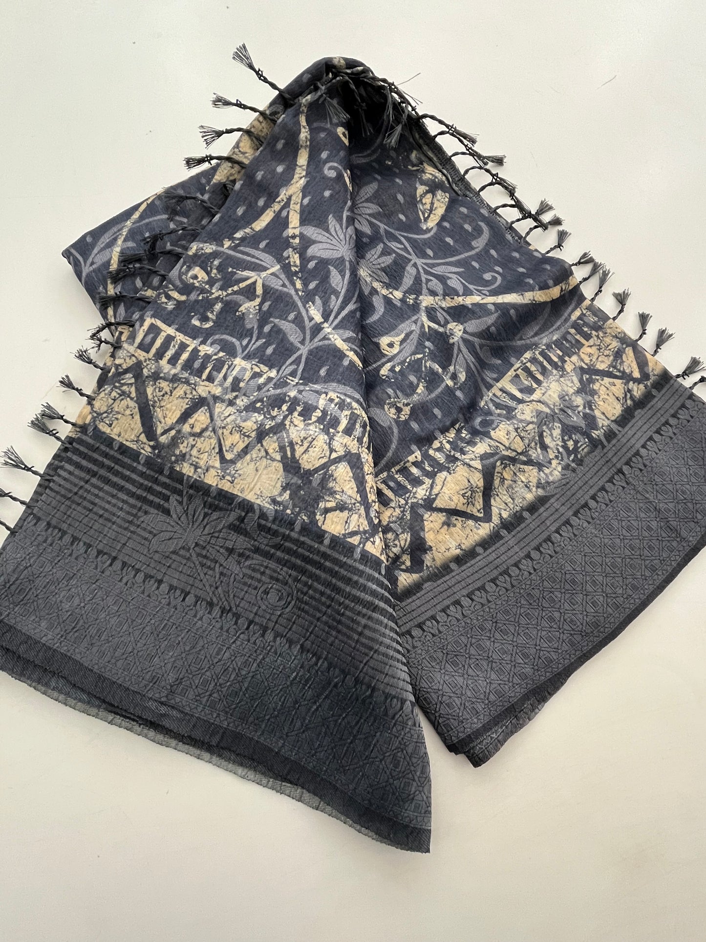 Printed Tussar Fancy