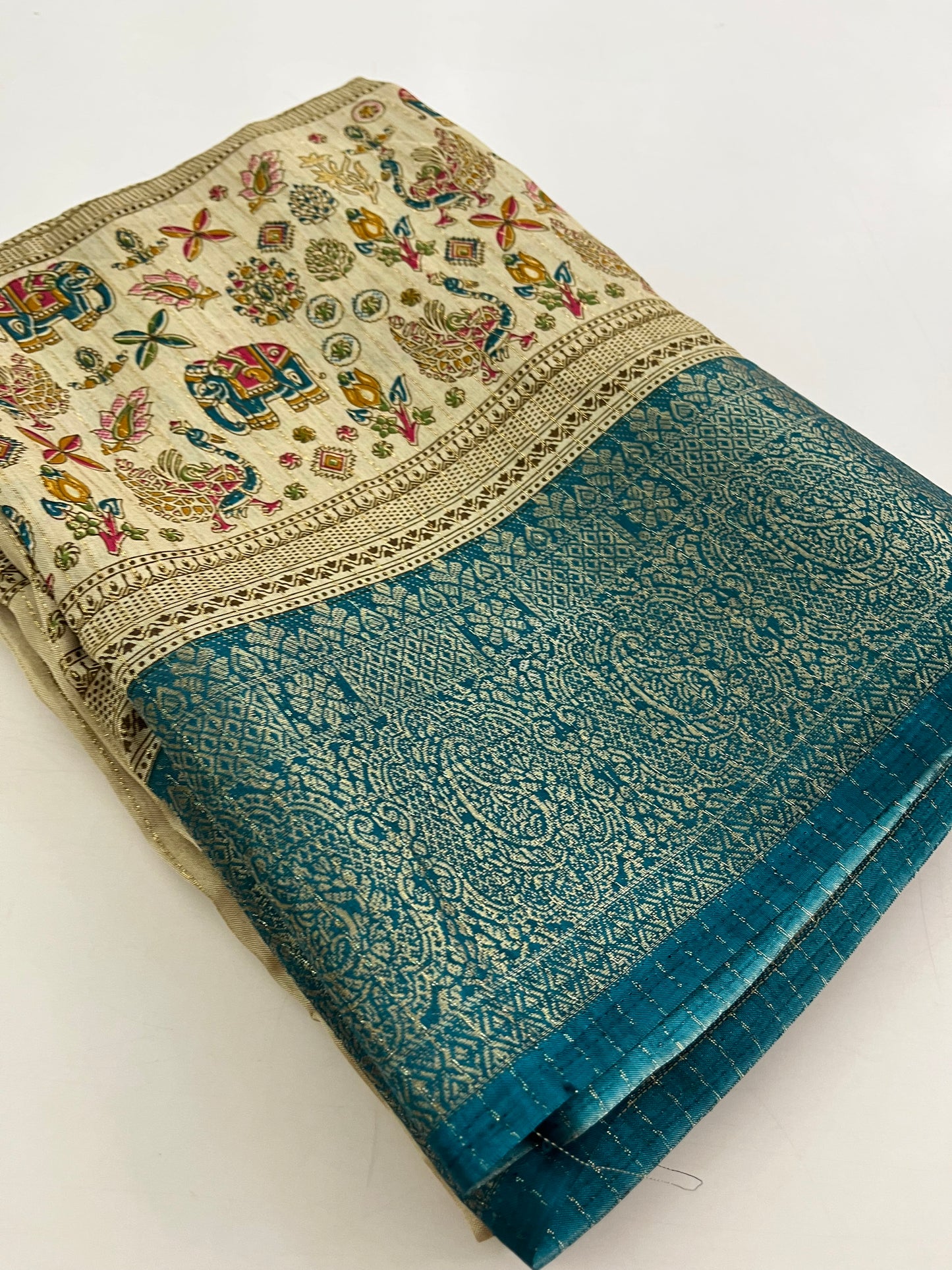 Tussar Fancy Printed
