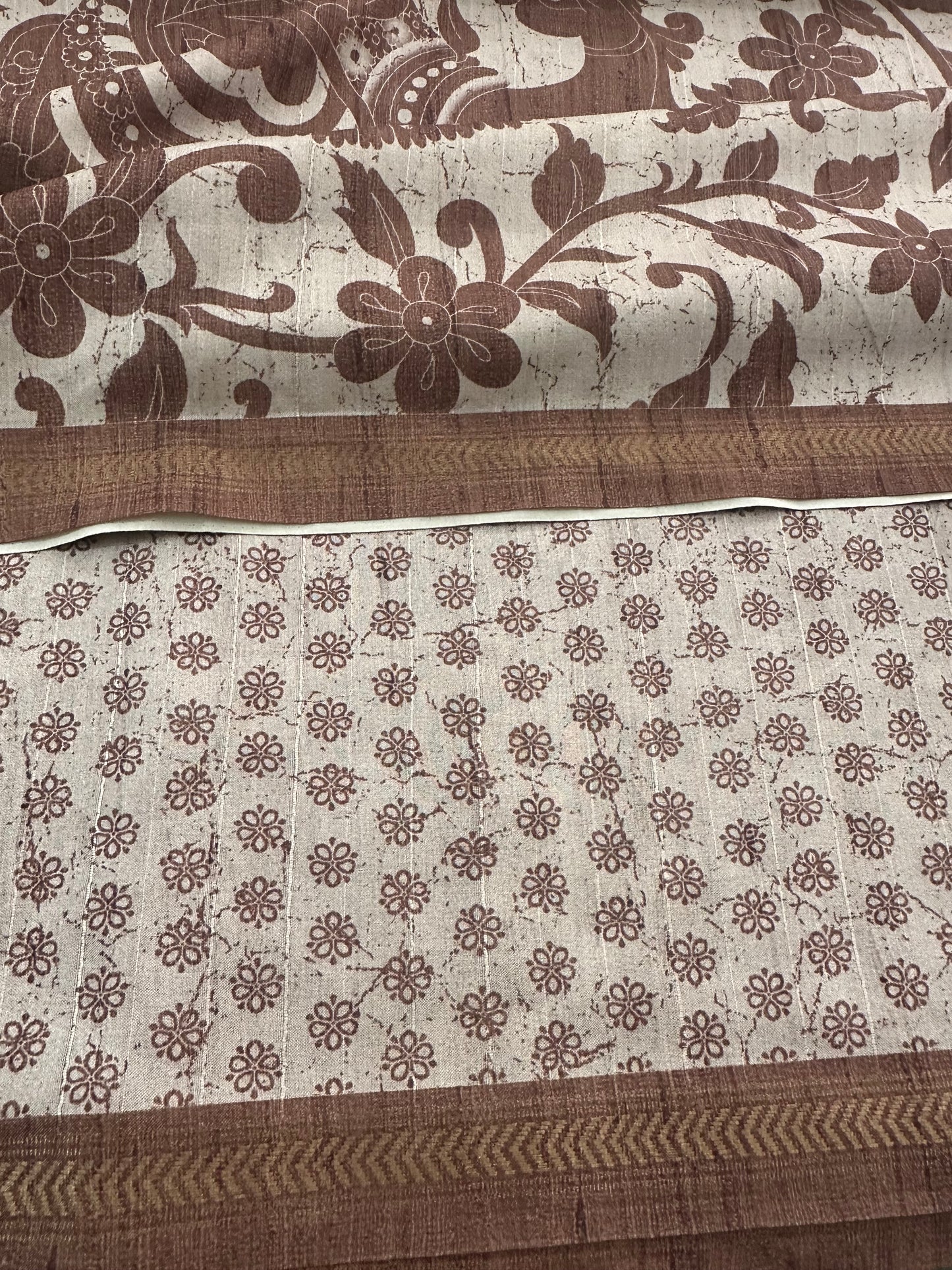 Kalamkari Tussar Printed-M26