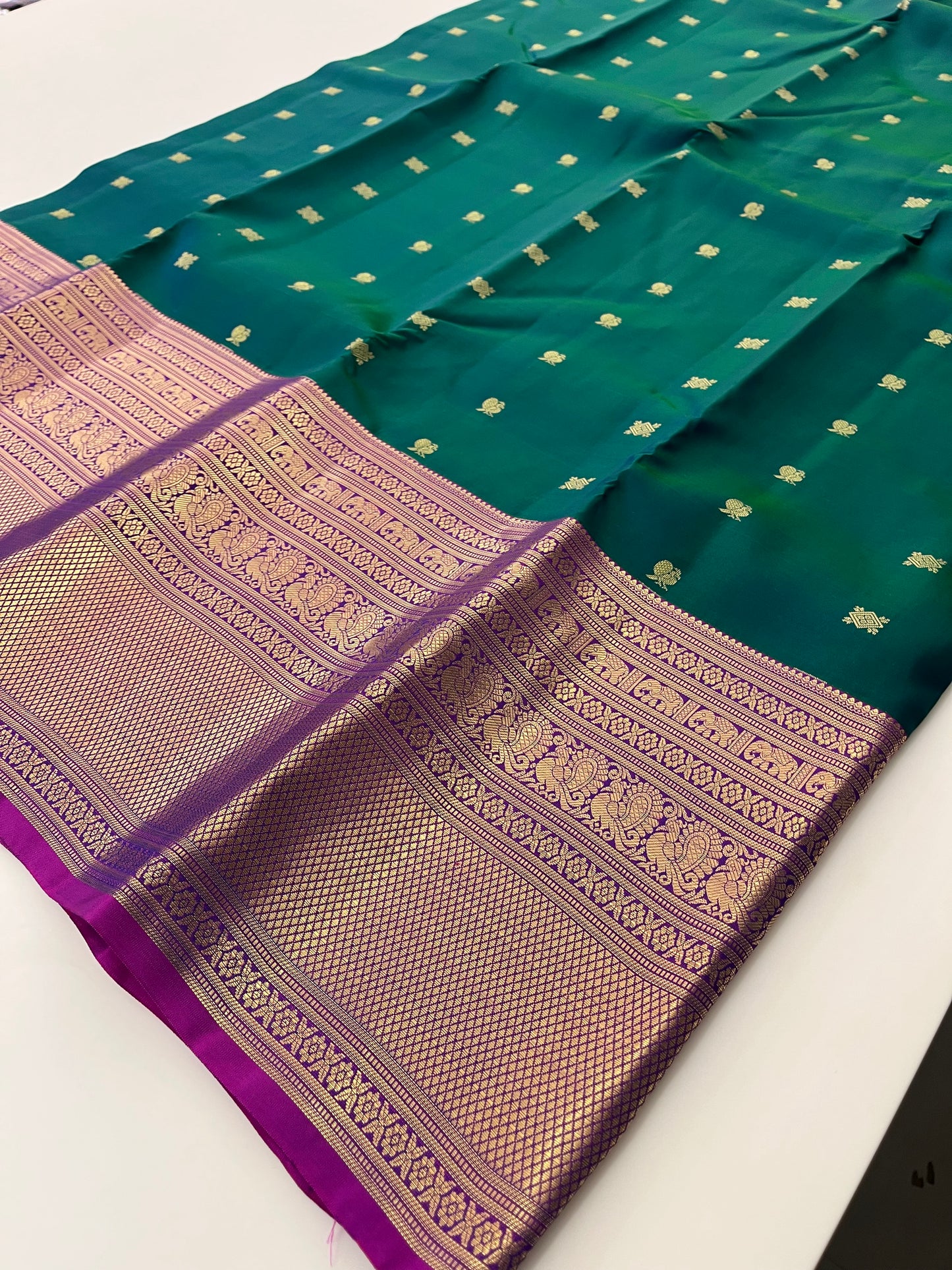 Pure Kanchipuram silk saree with silk mark certified