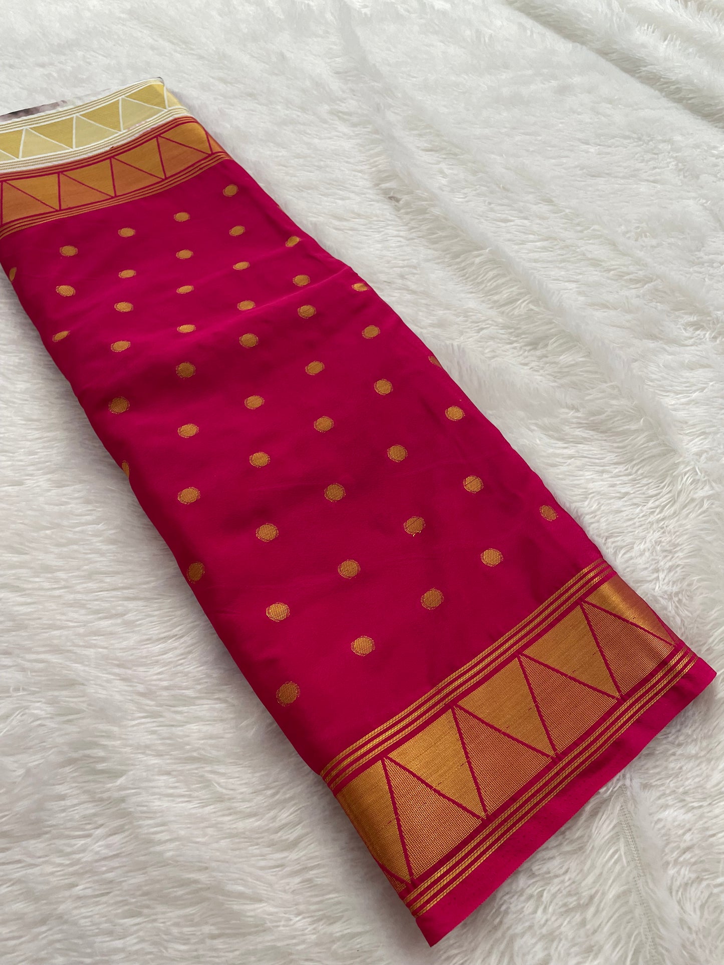 Printed crape silk
