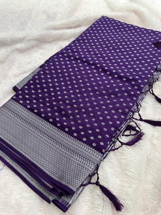 Tussar silver Butties