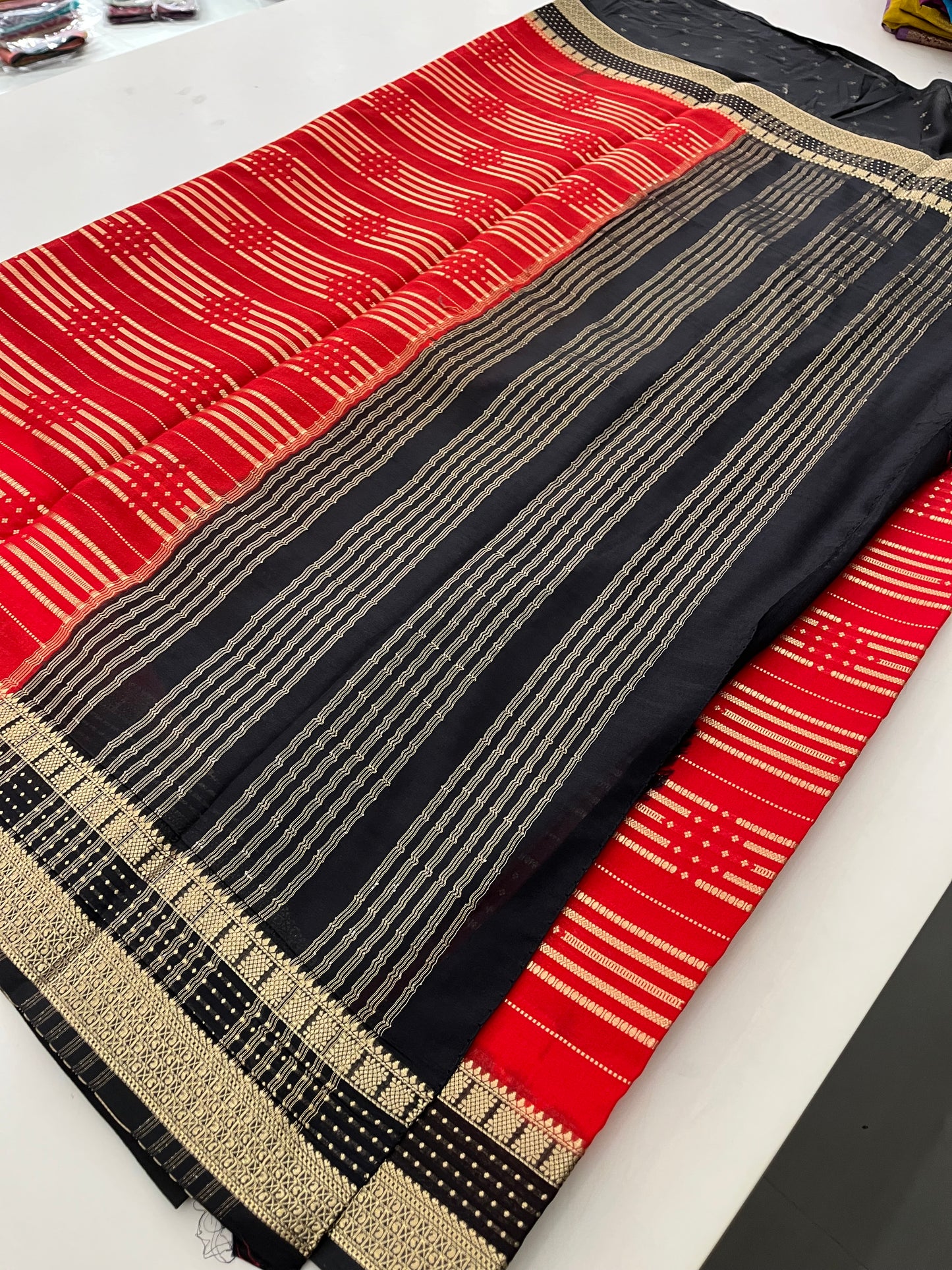 Crape fancy silk