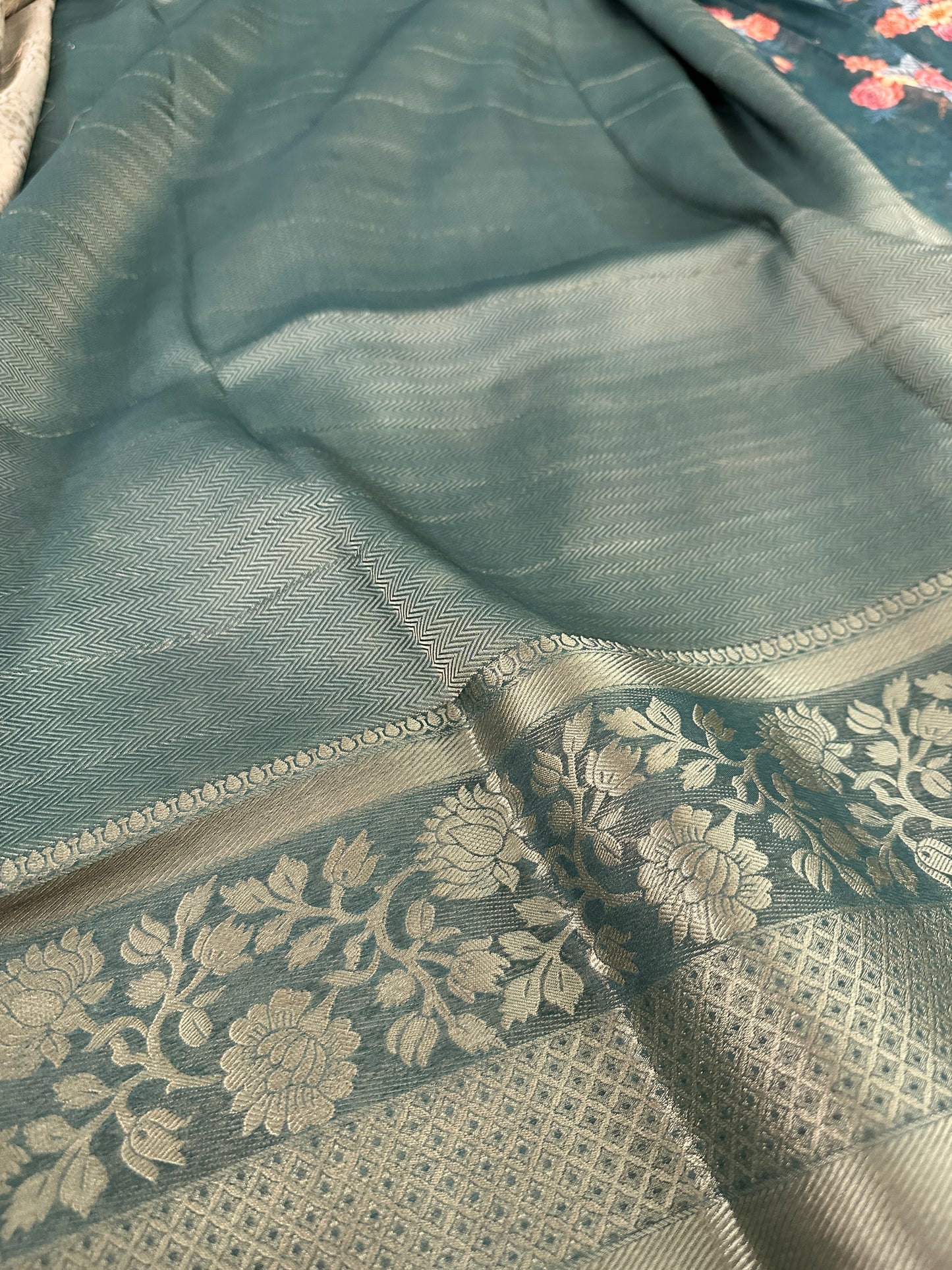 FLORAL ORGANZA SAREE