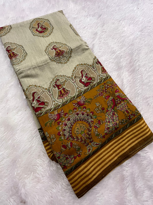 Crape chiffon printed