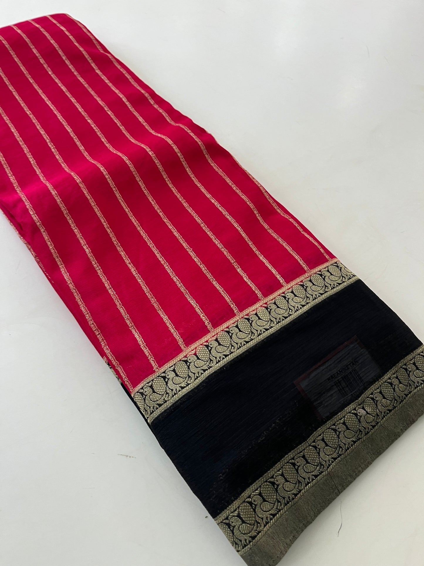 Designer crape chinnon saree