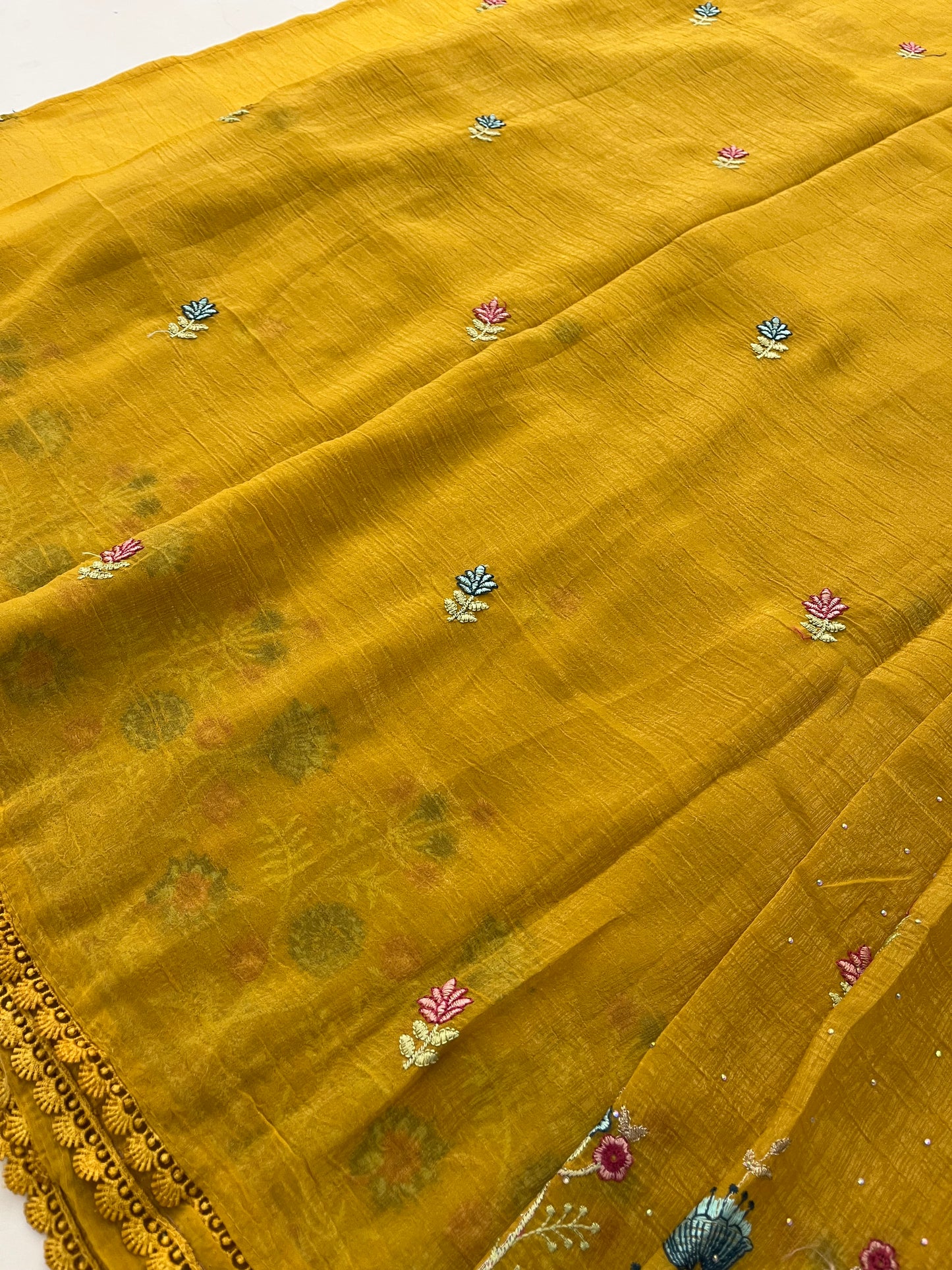 Soft organza embroidery