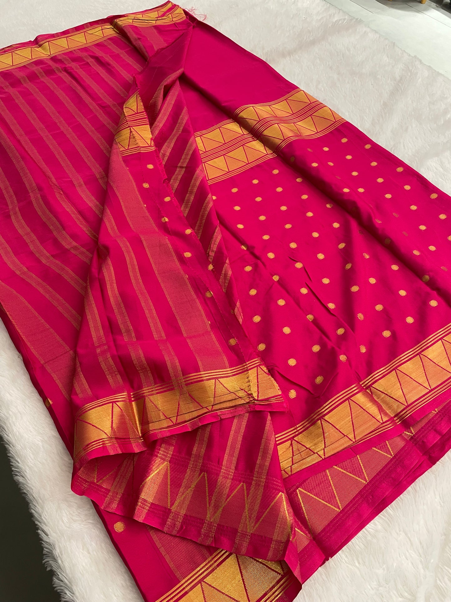 Printed crape silk