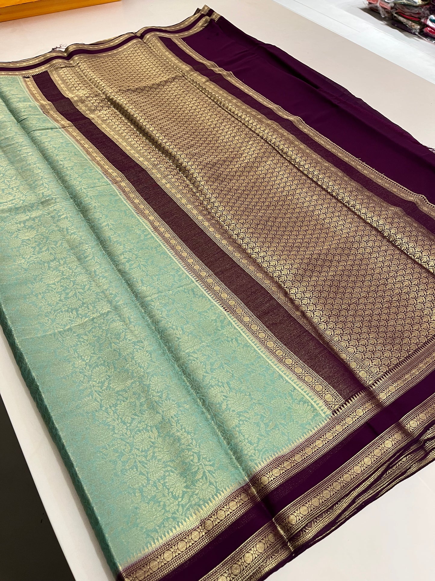 Brocade Banarasi soft silk